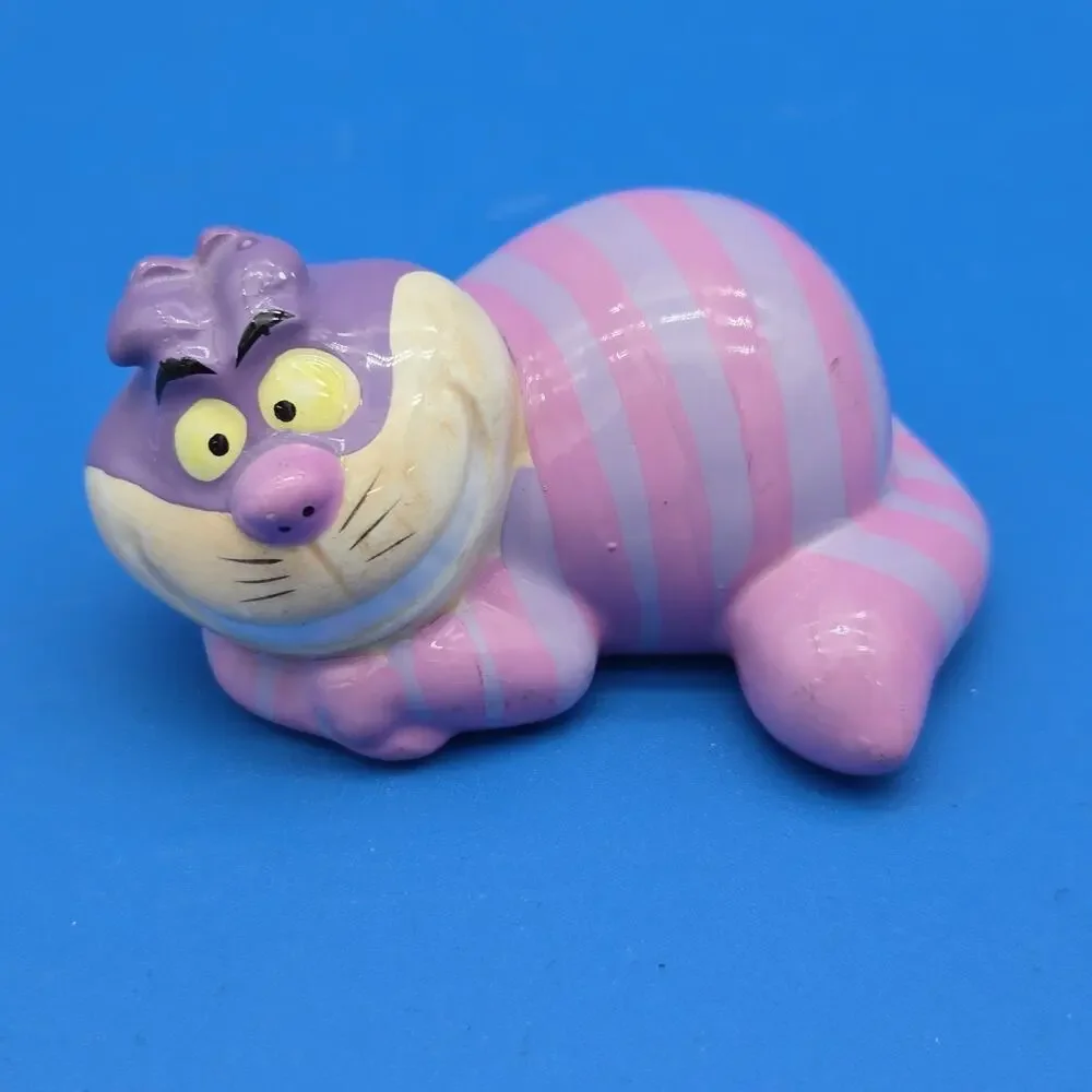 Vintage Disney Cheshire Cat Figurines Lot Alice in Wonderland Japan China
